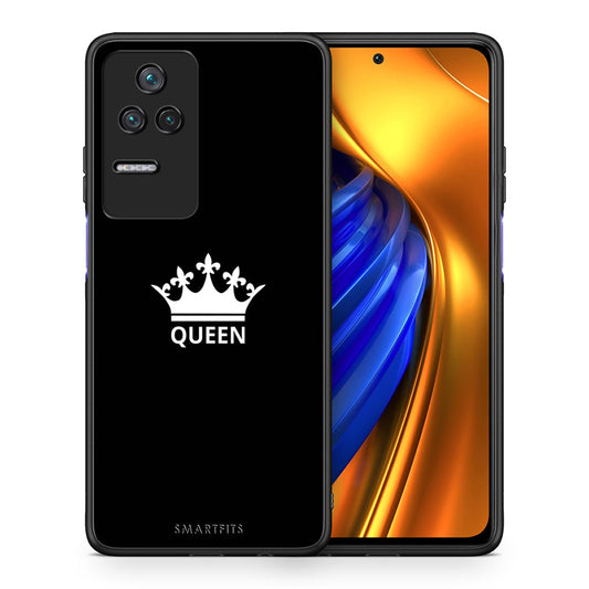 Θήκη Xiaomi Poco F4 / Redmi K40S Queen Valentine από τη Smartfits με σχέδιο στο πίσω μέρος και μαύρο περίβλημα | Xiaomi Poco F4 / Redmi K40S Queen Valentine case with colorful back and black bezels