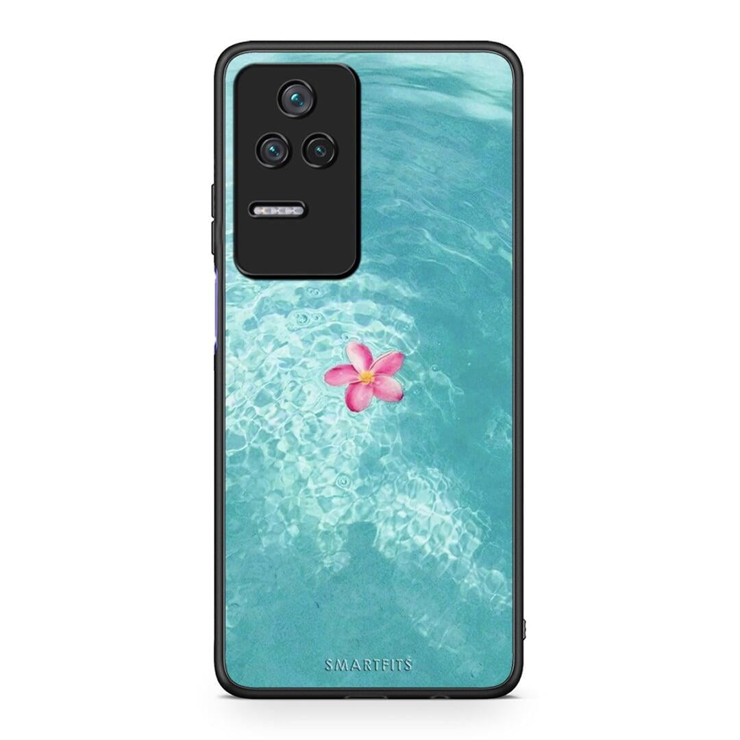 Xiaomi Poco F4 / Redmi K40S Water Flower Θήκη από τη Smartfits με σχέδιο στο πίσω μέρος και μαύρο περίβλημα | Smartphone case with colorful back and black bezels by Smartfits