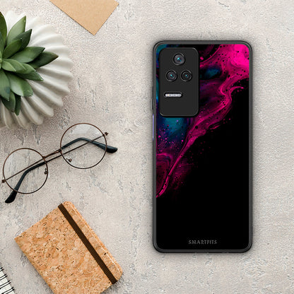 Watercolor Pink Black - Xiaomi Poco F4 / Redmi K40S θήκη