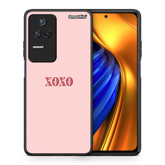 Θήκη Xiaomi Poco F4 / Redmi K40S XOXO Love από τη Smartfits με σχέδιο στο πίσω μέρος και μαύρο περίβλημα | Xiaomi Poco F4 / Redmi K40S XOXO Love case with colorful back and black bezels