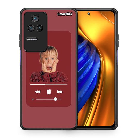 Θήκη Xiaomi Poco F4 / Redmi K40S Xmas Alone Music από τη Smartfits με σχέδιο στο πίσω μέρος και μαύρο περίβλημα | Xiaomi Poco F4 / Redmi K40S Xmas Alone Music case with colorful back and black bezels
