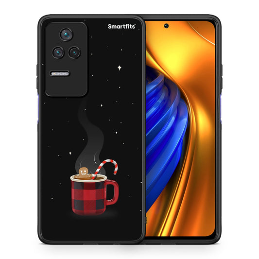 Θήκη Xiaomi Poco F4 / Redmi K40S Xmas Bathing από τη Smartfits με σχέδιο στο πίσω μέρος και μαύρο περίβλημα | Xiaomi Poco F4 / Redmi K40S Xmas Bathing case with colorful back and black bezels