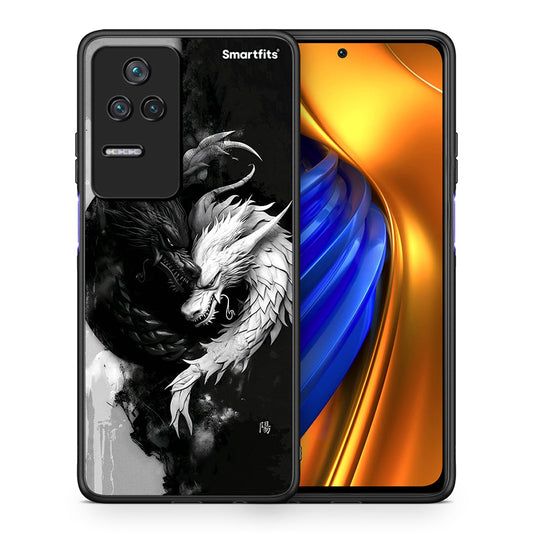 Θήκη Xiaomi Poco F4 / Redmi K40S Yin Yang από τη Smartfits με σχέδιο στο πίσω μέρος και μαύρο περίβλημα | Xiaomi Poco F4 / Redmi K40S Yin Yang case with colorful back and black bezels