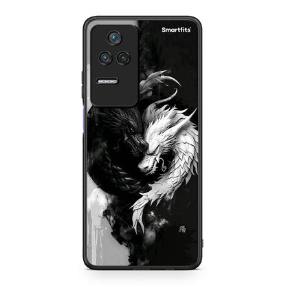 Xiaomi Poco F4 / Redmi K40S Yin Yang θήκη από τη Smartfits με σχέδιο στο πίσω μέρος και μαύρο περίβλημα | Smartphone case with colorful back and black bezels by Smartfits