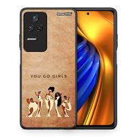 Thumbnail for Θήκη Xiaomi Poco F4 / Redmi K40S You Go Girl από τη Smartfits με σχέδιο στο πίσω μέρος και μαύρο περίβλημα | Xiaomi Poco F4 / Redmi K40S You Go Girl case with colorful back and black bezels