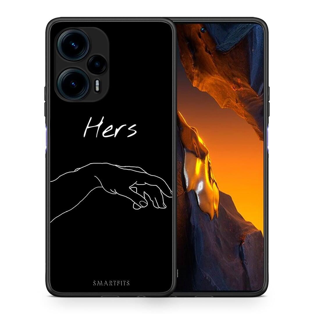 Θήκη Xiaomi Poco F5 5G Aesthetic Love 1 από τη Smartfits με σχέδιο στο πίσω μέρος και μαύρο περίβλημα | Xiaomi Poco F5 5G Aesthetic Love 1 Case with Colorful Back and Black Bezels