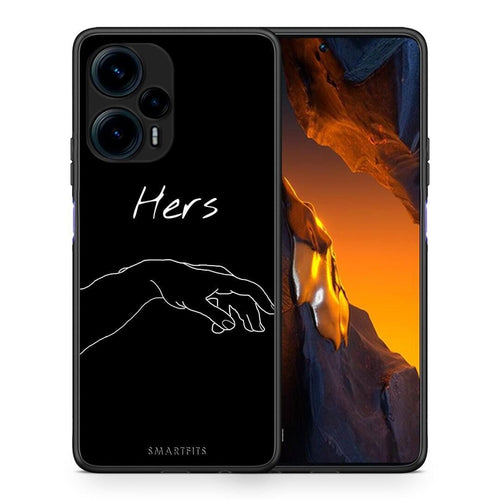 Θήκη Xiaomi Poco F5 5G Aesthetic Love 1 από τη Smartfits με σχέδιο στο πίσω μέρος και μαύρο περίβλημα | Xiaomi Poco F5 5G Aesthetic Love 1 Case with Colorful Back and Black Bezels