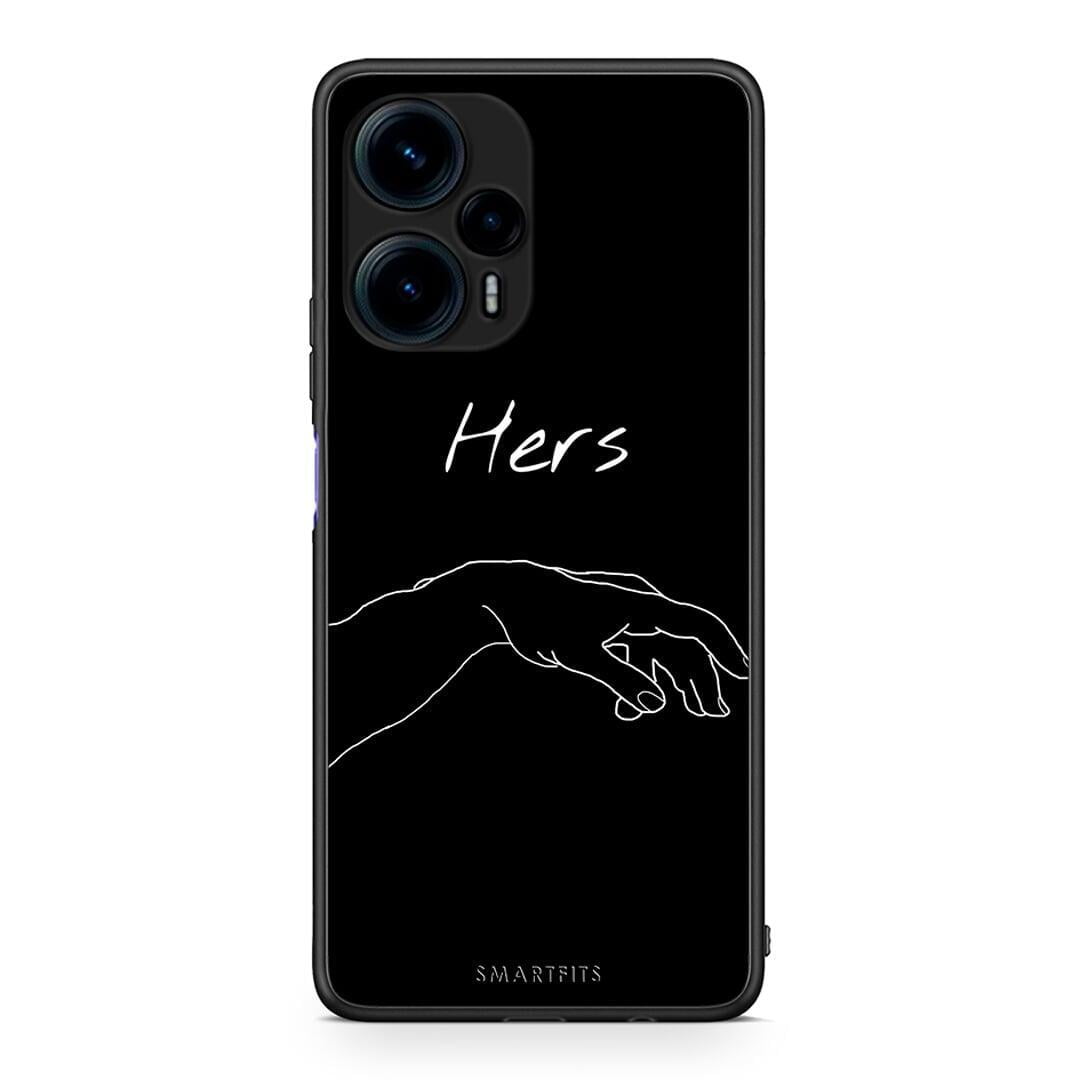 Θήκη Xiaomi Poco F5 5G Aesthetic Love 1 από τη Smartfits με σχέδιο στο πίσω μέρος και μαύρο περίβλημα | Xiaomi Poco F5 5G Aesthetic Love 1 Case with Colorful Back and Black Bezels