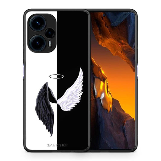 Θήκη Xiaomi Poco F5 5G Angels Demons από τη Smartfits με σχέδιο στο πίσω μέρος και μαύρο περίβλημα | Xiaomi Poco F5 5G Angels Demons Case with Colorful Back and Black Bezels