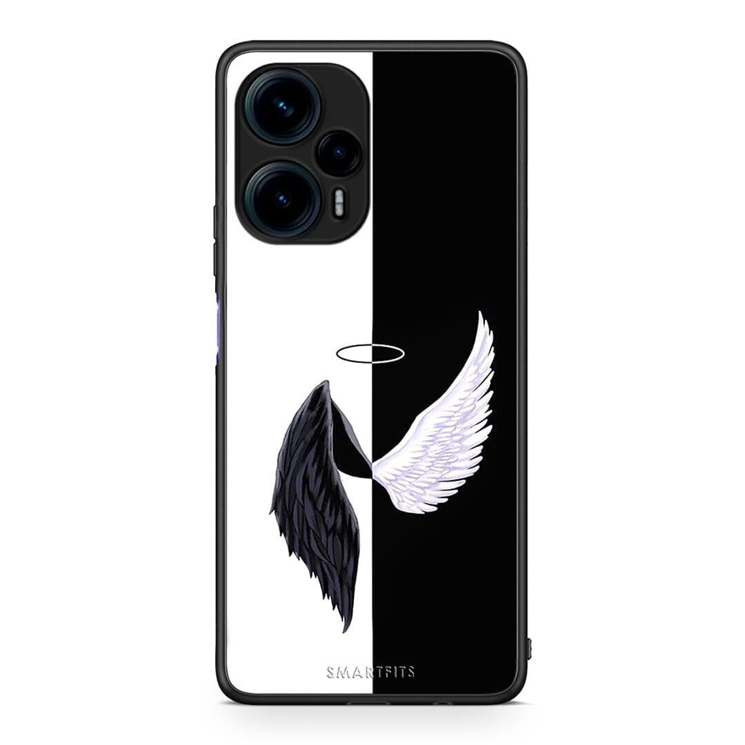 Θήκη Xiaomi Poco F5 5G Angels Demons από τη Smartfits με σχέδιο στο πίσω μέρος και μαύρο περίβλημα | Xiaomi Poco F5 5G Angels Demons Case with Colorful Back and Black Bezels