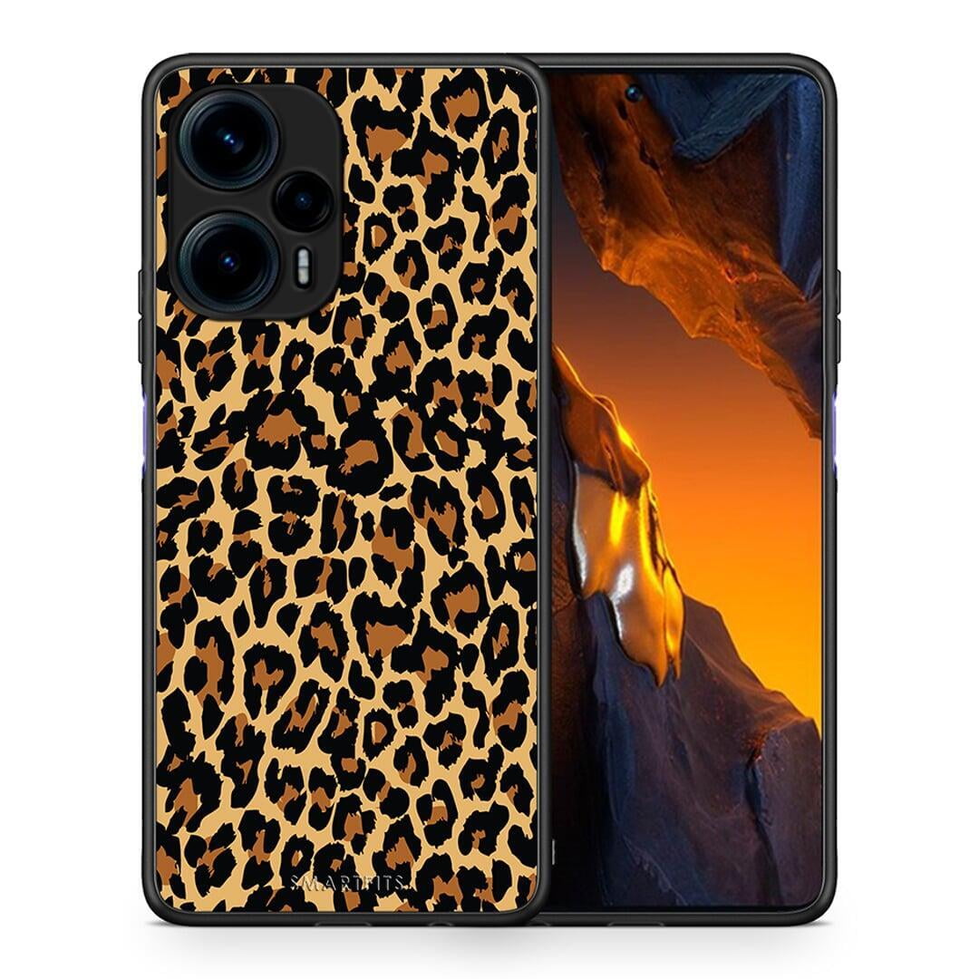 Θήκη Xiaomi Poco F5 5G Animal Leopard από τη Smartfits με σχέδιο στο πίσω μέρος και μαύρο περίβλημα | Xiaomi Poco F5 5G Animal Leopard Case with Colorful Back and Black Bezels