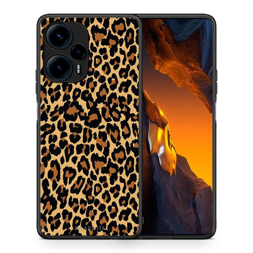 Θήκη Xiaomi Poco F5 5G Animal Leopard από τη Smartfits με σχέδιο στο πίσω μέρος και μαύρο περίβλημα | Xiaomi Poco F5 5G Animal Leopard Case with Colorful Back and Black Bezels