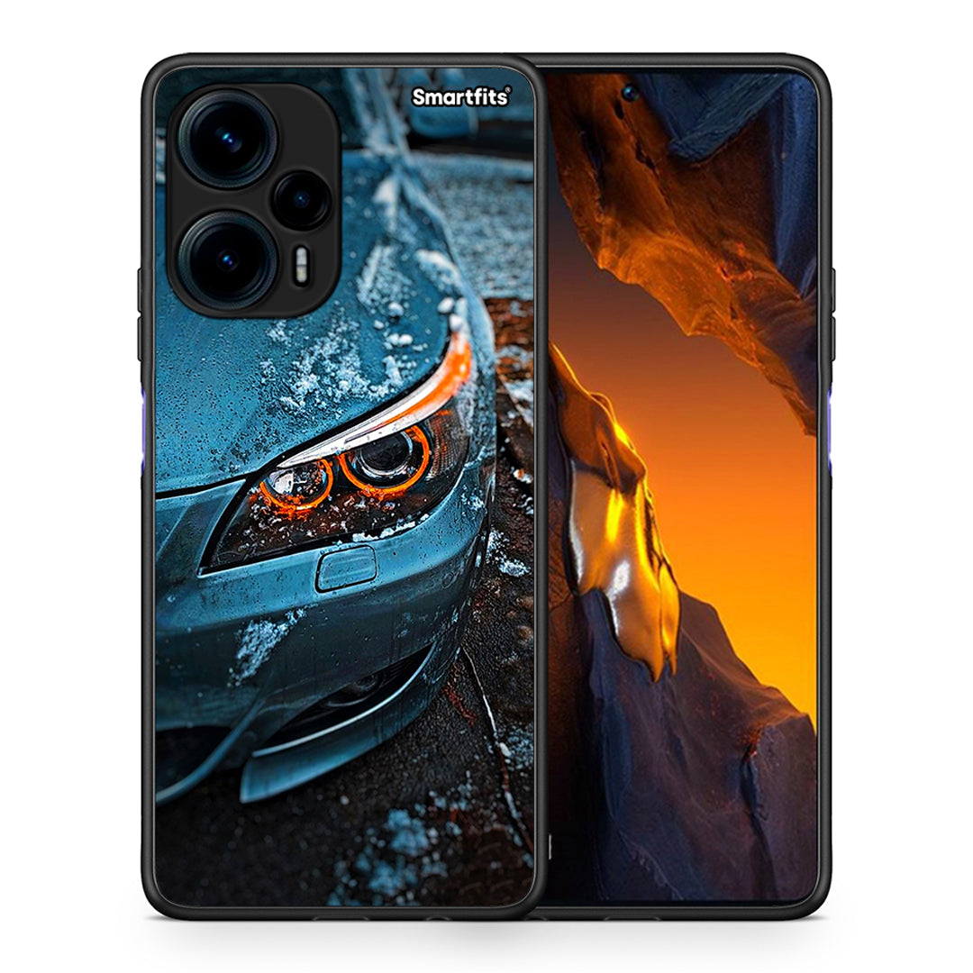 Θήκη Xiaomi Poco F5 5G Bmw E60 από τη Smartfits με σχέδιο στο πίσω μέρος και μαύρο περίβλημα | Xiaomi Poco F5 5G Bmw E60 Case with Colorful Back and Black Bezels