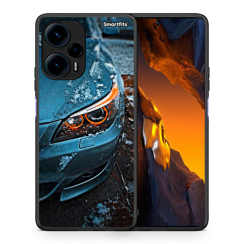 Θήκη Xiaomi Poco F5 5G Bmw E60 από τη Smartfits με σχέδιο στο πίσω μέρος και μαύρο περίβλημα | Xiaomi Poco F5 5G Bmw E60 Case with Colorful Back and Black Bezels
