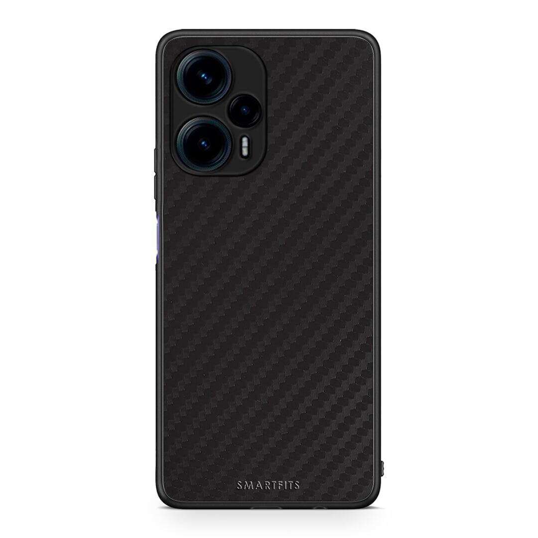 Θήκη Xiaomi Poco F5 5G Carbon Black από τη Smartfits με σχέδιο στο πίσω μέρος και μαύρο περίβλημα | Xiaomi Poco F5 5G Carbon Black Case with Colorful Back and Black Bezels