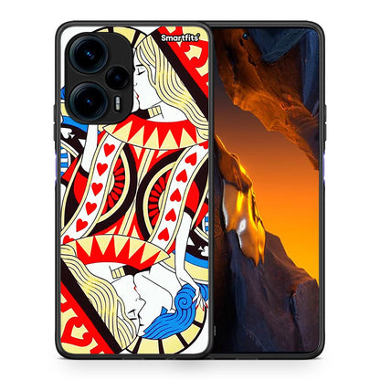 Θήκη Xiaomi Poco F5 5G Card Love από τη Smartfits με σχέδιο στο πίσω μέρος και μαύρο περίβλημα | Xiaomi Poco F5 5G Card Love Case with Colorful Back and Black Bezels