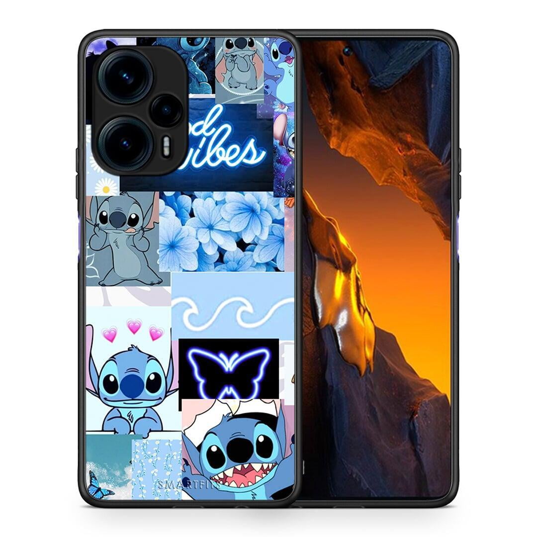 Θήκη Xiaomi Poco F5 5G Collage Good Vibes από τη Smartfits με σχέδιο στο πίσω μέρος και μαύρο περίβλημα | Xiaomi Poco F5 5G Collage Good Vibes Case with Colorful Back and Black Bezels