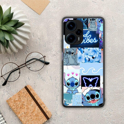 Θήκη Xiaomi Poco F5 5G Collage Good Vibes από τη Smartfits με σχέδιο στο πίσω μέρος και μαύρο περίβλημα | Xiaomi Poco F5 5G Collage Good Vibes Case with Colorful Back and Black Bezels