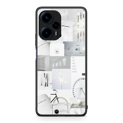 Θήκη Xiaomi Poco F5 5G Collage Make Me Wonder από τη Smartfits με σχέδιο στο πίσω μέρος και μαύρο περίβλημα | Xiaomi Poco F5 5G Collage Make Me Wonder Case with Colorful Back and Black Bezels