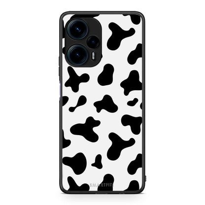 Θήκη Xiaomi Poco F5 5G Cow Print από τη Smartfits με σχέδιο στο πίσω μέρος και μαύρο περίβλημα | Xiaomi Poco F5 5G Cow Print Case with Colorful Back and Black Bezels