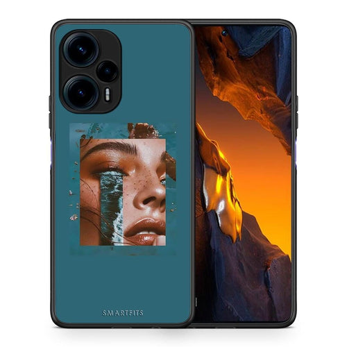 Θήκη Xiaomi Poco F5 5G Cry An Ocean από τη Smartfits με σχέδιο στο πίσω μέρος και μαύρο περίβλημα | Xiaomi Poco F5 5G Cry An Ocean Case with Colorful Back and Black Bezels