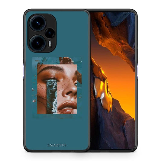 Θήκη Xiaomi Poco F5 5G Cry An Ocean από τη Smartfits με σχέδιο στο πίσω μέρος και μαύρο περίβλημα | Xiaomi Poco F5 5G Cry An Ocean Case with Colorful Back and Black Bezels