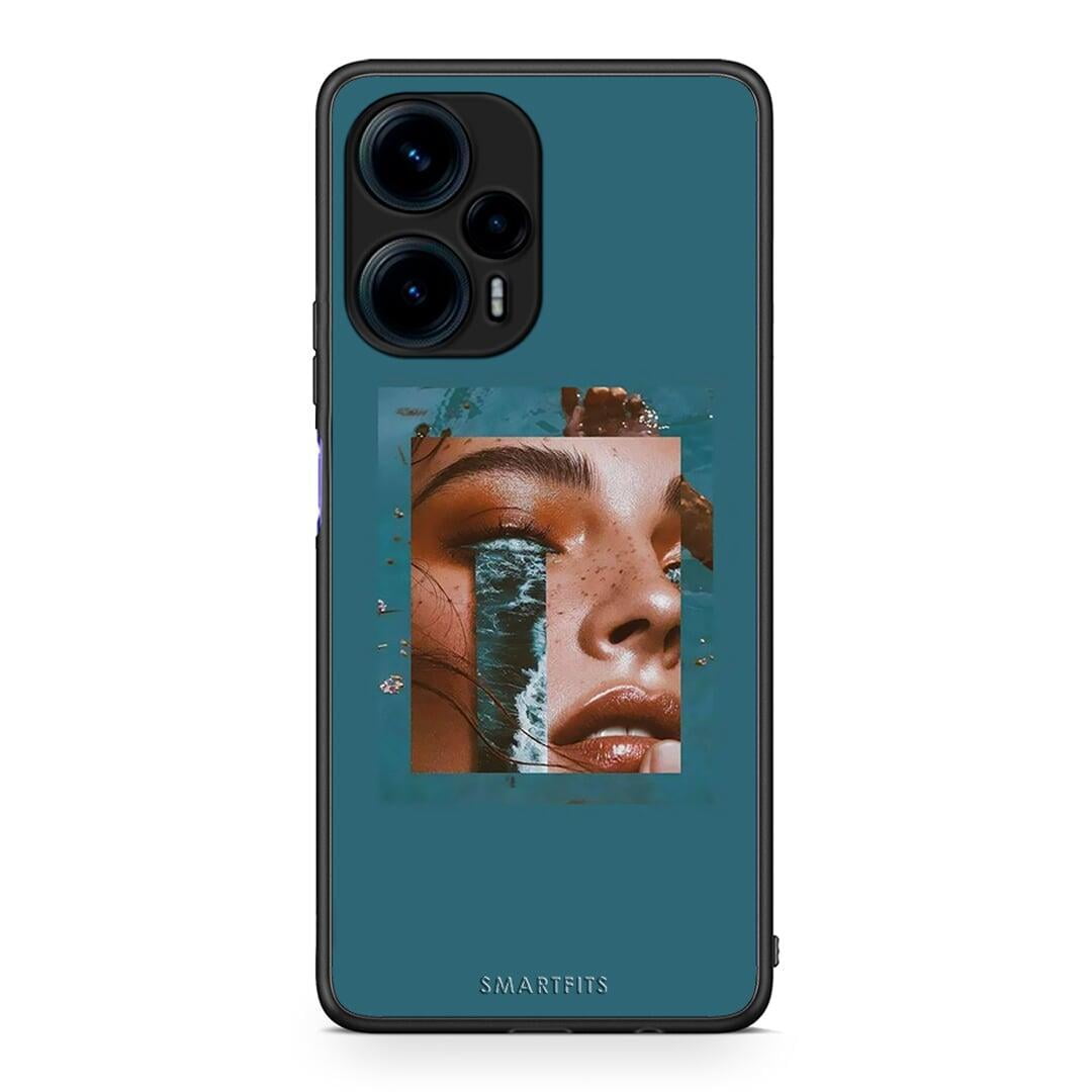 Θήκη Xiaomi Poco F5 5G Cry An Ocean από τη Smartfits με σχέδιο στο πίσω μέρος και μαύρο περίβλημα | Xiaomi Poco F5 5G Cry An Ocean Case with Colorful Back and Black Bezels
