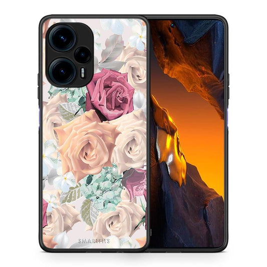 Θήκη Xiaomi Poco F5 5G Floral Bouquet από τη Smartfits με σχέδιο στο πίσω μέρος και μαύρο περίβλημα | Xiaomi Poco F5 5G Floral Bouquet Case with Colorful Back and Black Bezels