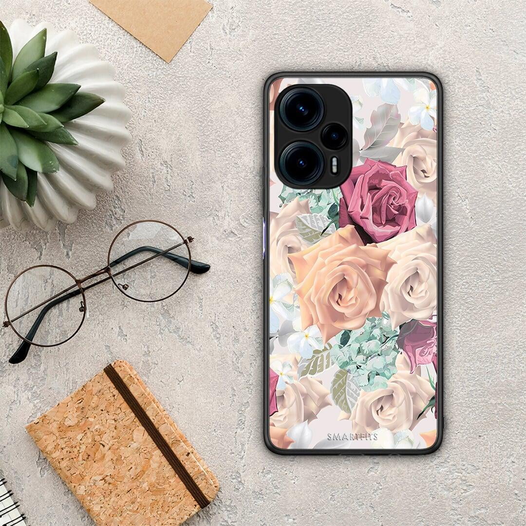 Θήκη Xiaomi Poco F5 5G Floral Bouquet από τη Smartfits με σχέδιο στο πίσω μέρος και μαύρο περίβλημα | Xiaomi Poco F5 5G Floral Bouquet Case with Colorful Back and Black Bezels