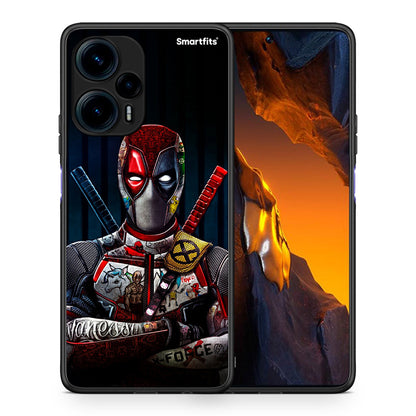 Θήκη Xiaomi Poco F5 5G Funny Guy από τη Smartfits με σχέδιο στο πίσω μέρος και μαύρο περίβλημα | Xiaomi Poco F5 5G Funny Guy Case with Colorful Back and Black Bezels