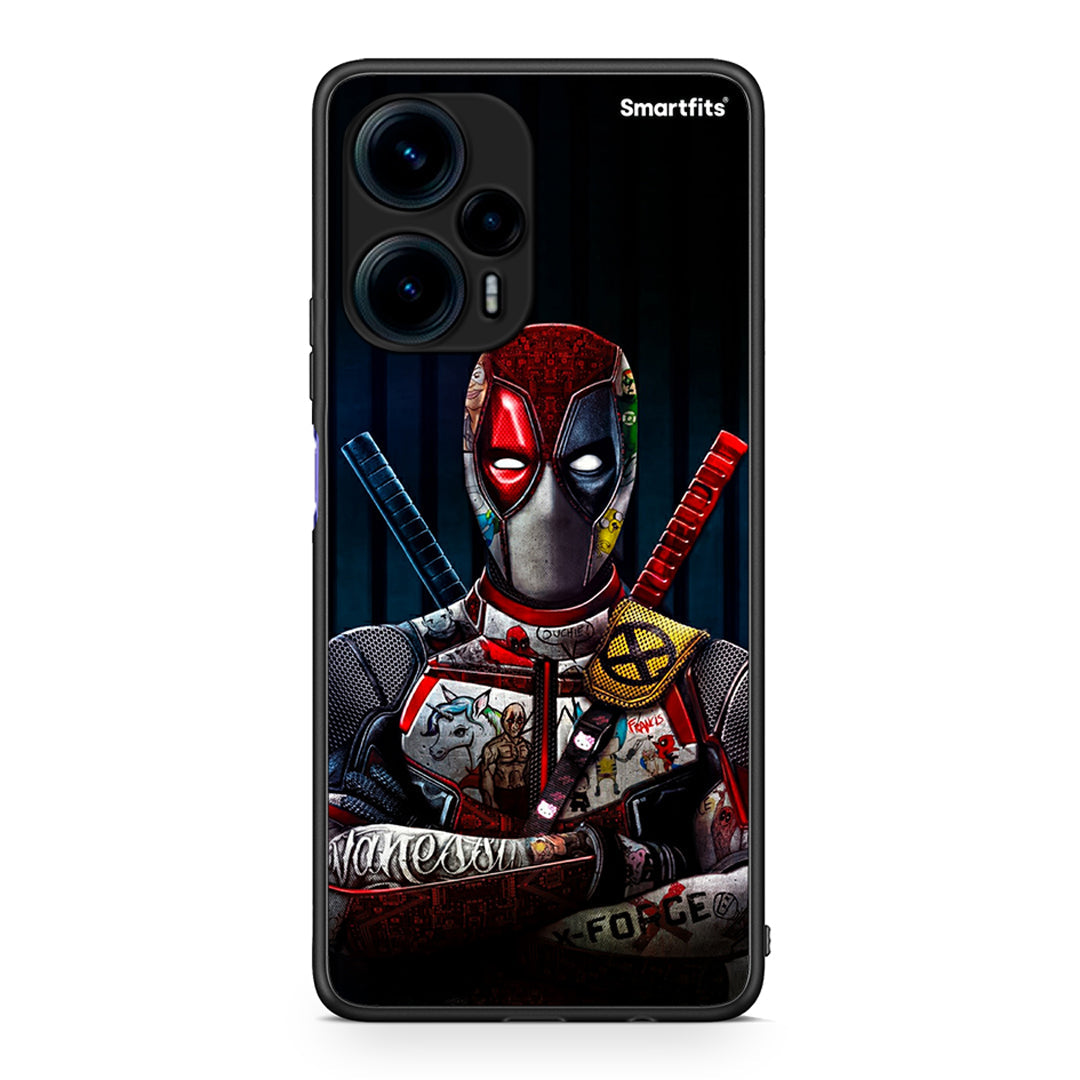 Θήκη Xiaomi Poco F5 5G Funny Guy από τη Smartfits με σχέδιο στο πίσω μέρος και μαύρο περίβλημα | Xiaomi Poco F5 5G Funny Guy Case with Colorful Back and Black Bezels