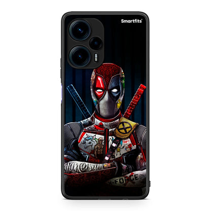 Θήκη Xiaomi Poco F5 5G Funny Guy από τη Smartfits με σχέδιο στο πίσω μέρος και μαύρο περίβλημα | Xiaomi Poco F5 5G Funny Guy Case with Colorful Back and Black Bezels