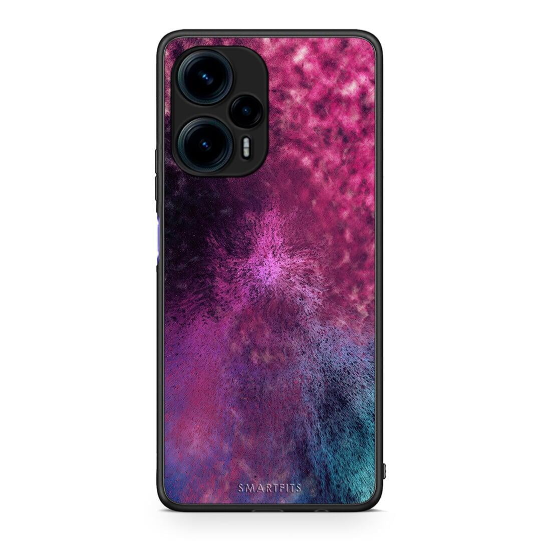 Θήκη Xiaomi Poco F5 5G Galactic Aurora από τη Smartfits με σχέδιο στο πίσω μέρος και μαύρο περίβλημα | Xiaomi Poco F5 5G Galactic Aurora Case with Colorful Back and Black Bezels