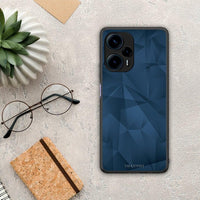 Thumbnail for Θήκη Xiaomi Poco F5 5G Geometric Blue Abstract από τη Smartfits με σχέδιο στο πίσω μέρος και μαύρο περίβλημα | Xiaomi Poco F5 5G Geometric Blue Abstract Case with Colorful Back and Black Bezels
