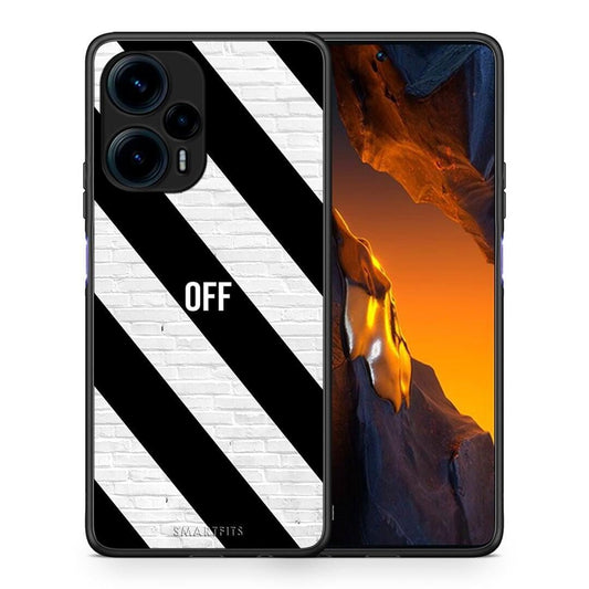 Θήκη Xiaomi Poco F5 5G Get Off από τη Smartfits με σχέδιο στο πίσω μέρος και μαύρο περίβλημα | Xiaomi Poco F5 5G Get Off Case with Colorful Back and Black Bezels