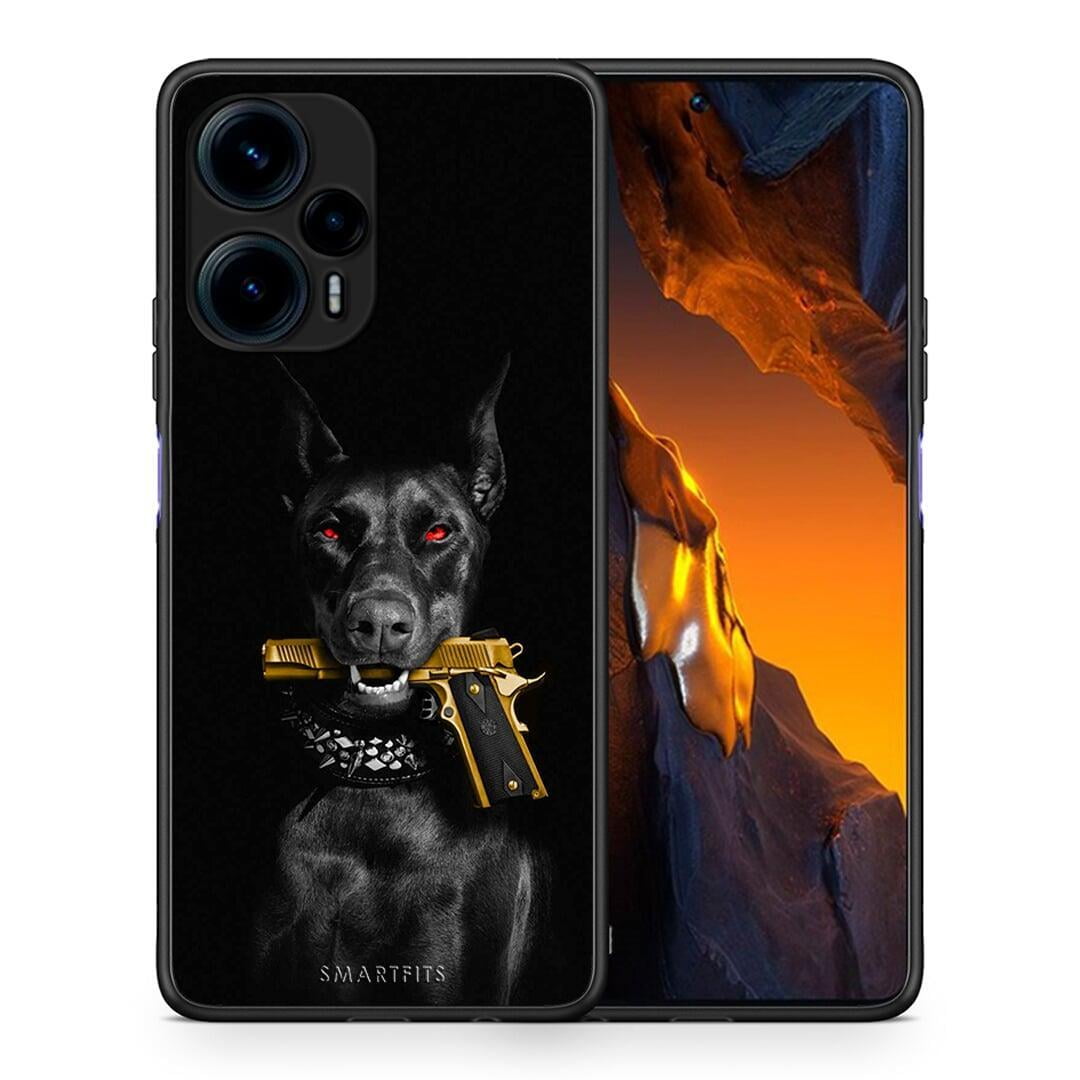 Θήκη Xiaomi Poco F5 5G Golden Gun από τη Smartfits με σχέδιο στο πίσω μέρος και μαύρο περίβλημα | Xiaomi Poco F5 5G Golden Gun Case with Colorful Back and Black Bezels