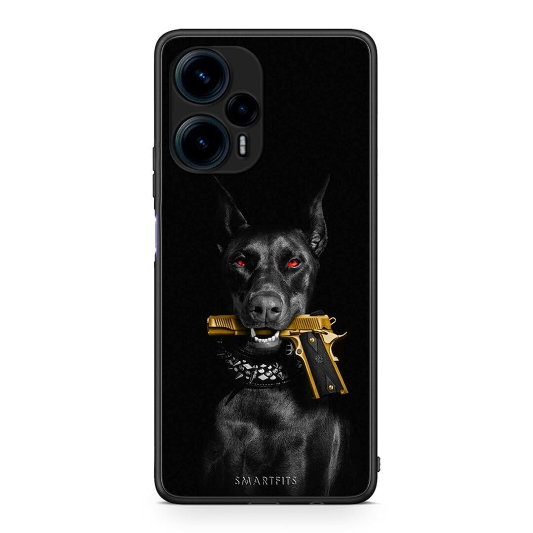Θήκη Xiaomi Poco F5 5G Golden Gun από τη Smartfits με σχέδιο στο πίσω μέρος και μαύρο περίβλημα | Xiaomi Poco F5 5G Golden Gun Case with Colorful Back and Black Bezels