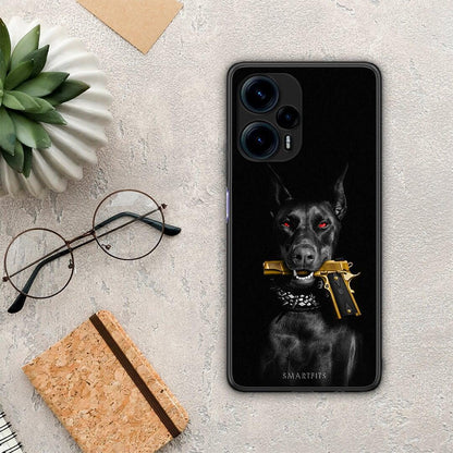 Θήκη Xiaomi Poco F5 5G Golden Gun από τη Smartfits με σχέδιο στο πίσω μέρος και μαύρο περίβλημα | Xiaomi Poco F5 5G Golden Gun Case with Colorful Back and Black Bezels