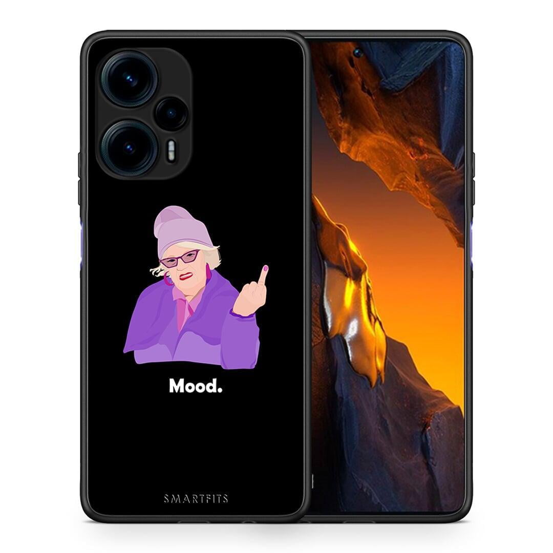 Θήκη Xiaomi Poco F5 5G Grandma Mood Black από τη Smartfits με σχέδιο στο πίσω μέρος και μαύρο περίβλημα | Xiaomi Poco F5 5G Grandma Mood Black Case with Colorful Back and Black Bezels