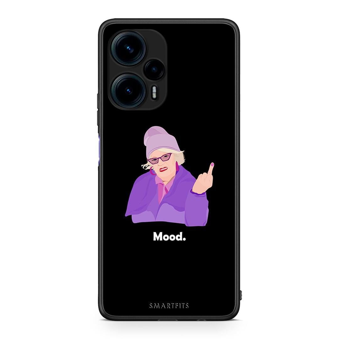 Θήκη Xiaomi Poco F5 5G Grandma Mood Black από τη Smartfits με σχέδιο στο πίσω μέρος και μαύρο περίβλημα | Xiaomi Poco F5 5G Grandma Mood Black Case with Colorful Back and Black Bezels