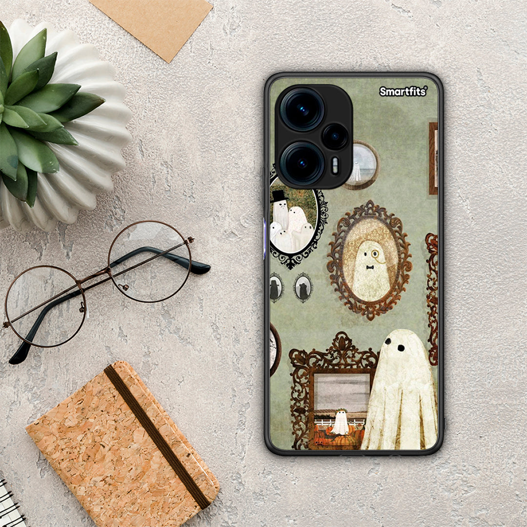 Θήκη Xiaomi Poco F5 5G Halloween Ghost Season από τη Smartfits με σχέδιο στο πίσω μέρος και μαύρο περίβλημα | Xiaomi Poco F5 5G Halloween Ghost Season Case with Colorful Back and Black Bezels
