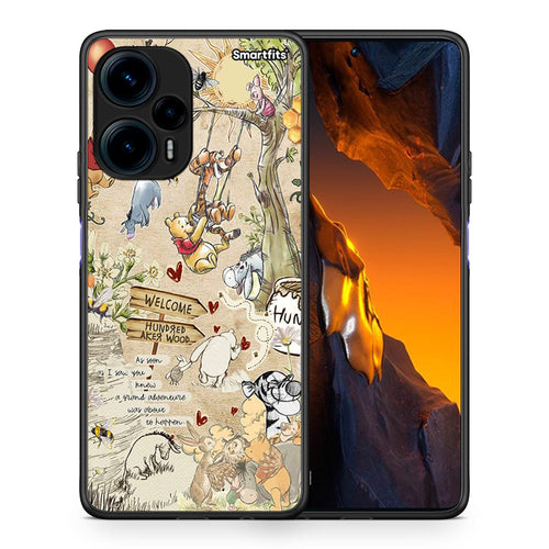 Θήκη Xiaomi Poco F5 5G Happy Friends από τη Smartfits με σχέδιο στο πίσω μέρος και μαύρο περίβλημα | Xiaomi Poco F5 5G Happy Friends Case with Colorful Back and Black Bezels