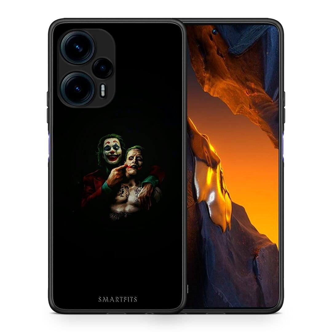 Θήκη Xiaomi Poco F5 5G Hero Clown από τη Smartfits με σχέδιο στο πίσω μέρος και μαύρο περίβλημα | Xiaomi Poco F5 5G Hero Clown Case with Colorful Back and Black Bezels