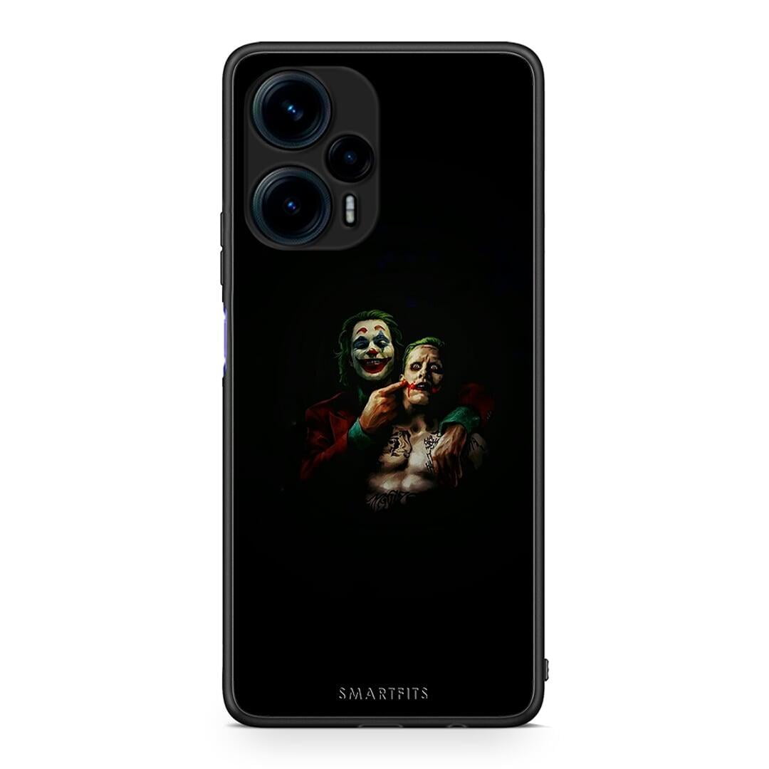 Θήκη Xiaomi Poco F5 5G Hero Clown από τη Smartfits με σχέδιο στο πίσω μέρος και μαύρο περίβλημα | Xiaomi Poco F5 5G Hero Clown Case with Colorful Back and Black Bezels