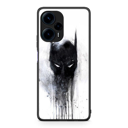 Θήκη Xiaomi Poco F5 5G Hero Paint Bat από τη Smartfits με σχέδιο στο πίσω μέρος και μαύρο περίβλημα | Xiaomi Poco F5 5G Hero Paint Bat Case with Colorful Back and Black Bezels