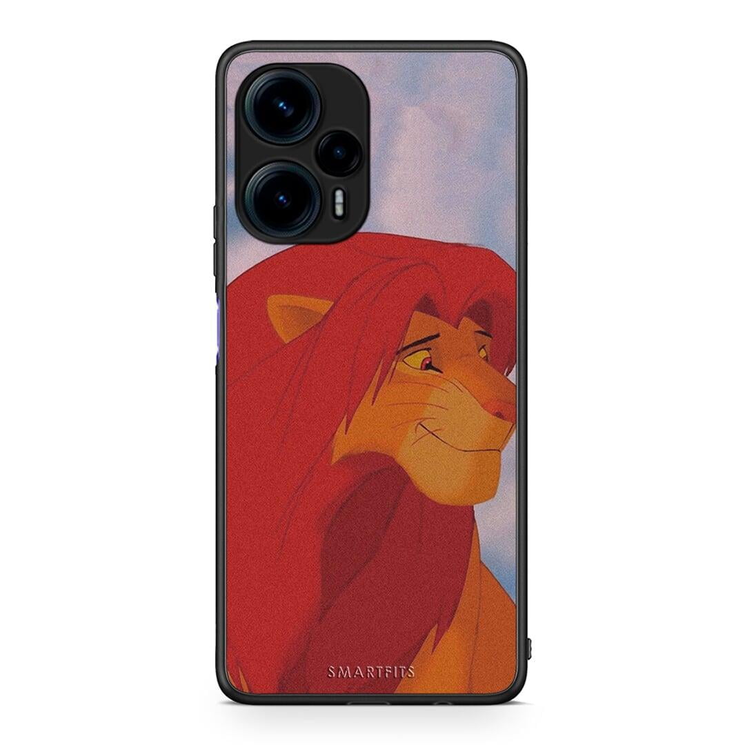 Θήκη Xiaomi Poco F5 5G Lion Love 1 από τη Smartfits με σχέδιο στο πίσω μέρος και μαύρο περίβλημα | Xiaomi Poco F5 5G Lion Love 1 Case with Colorful Back and Black Bezels