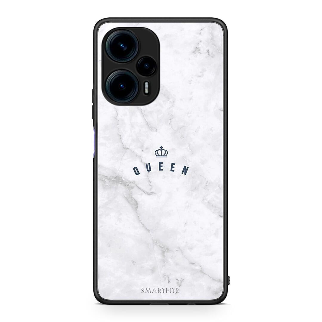Θήκη Xiaomi Poco F5 5G Marble Queen από τη Smartfits με σχέδιο στο πίσω μέρος και μαύρο περίβλημα | Xiaomi Poco F5 5G Marble Queen Case with Colorful Back and Black Bezels