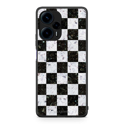 Θήκη Xiaomi Poco F5 5G Marble Square Geometric από τη Smartfits με σχέδιο στο πίσω μέρος και μαύρο περίβλημα | Xiaomi Poco F5 5G Marble Square Geometric Case with Colorful Back and Black Bezels