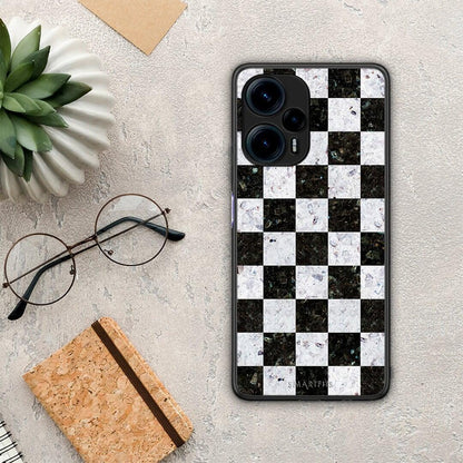 Θήκη Xiaomi Poco F5 5G Marble Square Geometric από τη Smartfits με σχέδιο στο πίσω μέρος και μαύρο περίβλημα | Xiaomi Poco F5 5G Marble Square Geometric Case with Colorful Back and Black Bezels