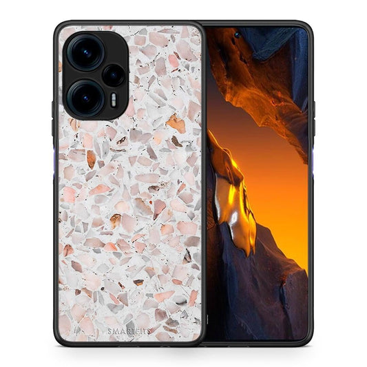 Θήκη Xiaomi Poco F5 5G Marble Terrazzo από τη Smartfits με σχέδιο στο πίσω μέρος και μαύρο περίβλημα | Xiaomi Poco F5 5G Marble Terrazzo Case with Colorful Back and Black Bezels